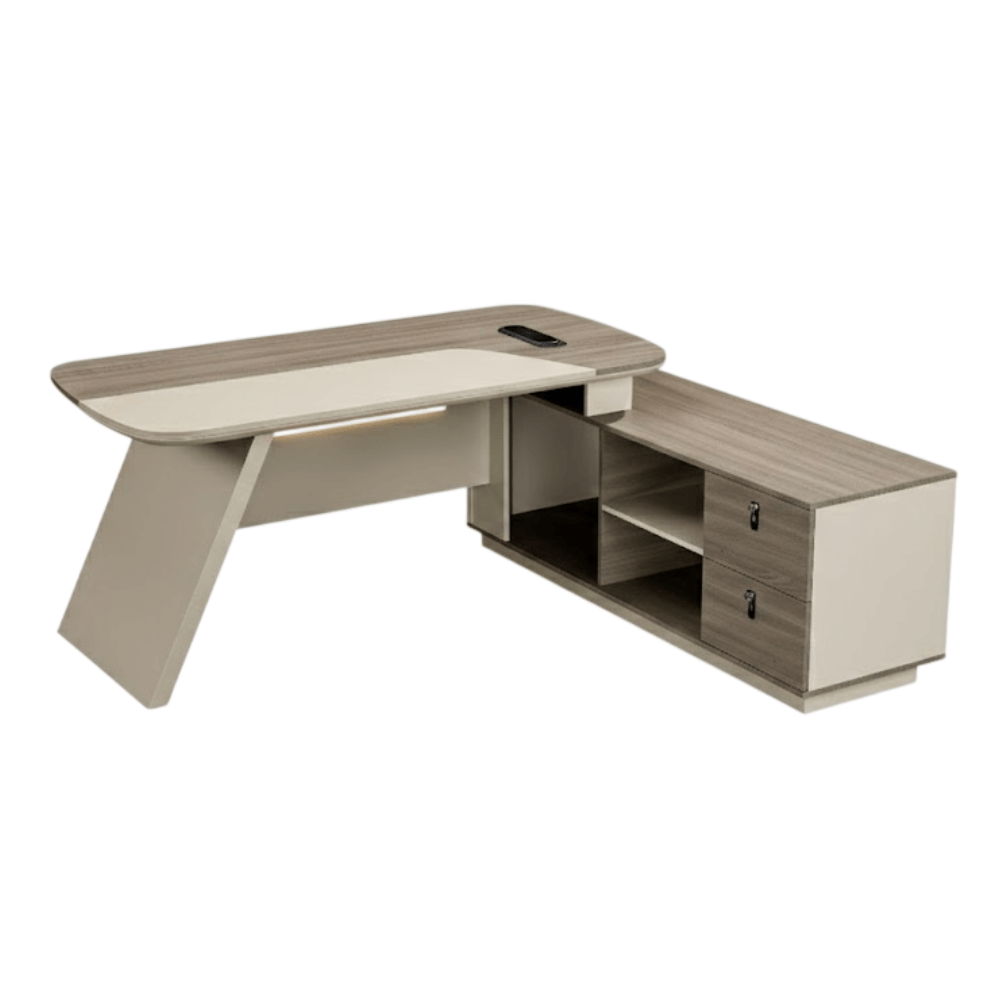 โต๊ะทำงาน ELIFE 220 ซม. ดีไซน์โมเดิร์น_8